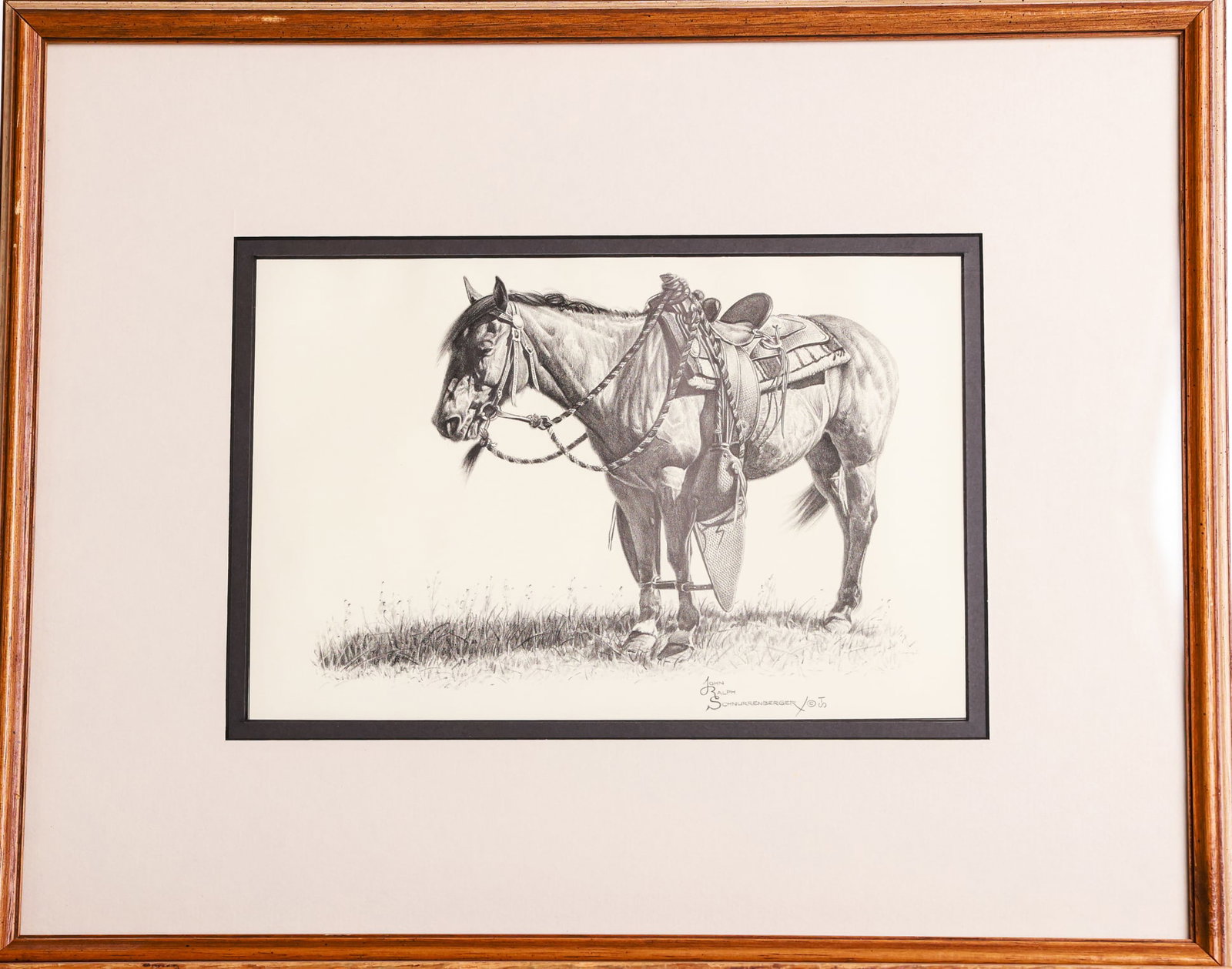 John Schnurrenberger Painting: A Good Cow Horse (1 of 1)