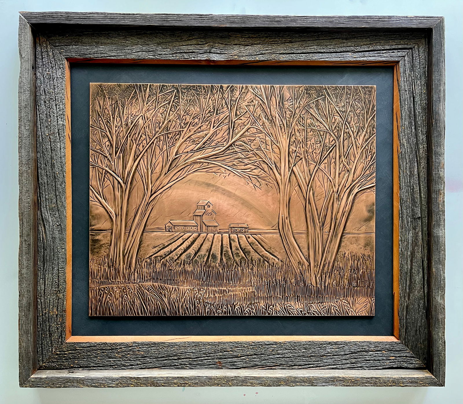 Erin Stelmaschuk Biegel Copper Art: History in the Distance: Erin Stelmaschuk Biegel History in the Distance 16x24” Copper Art As a lifelong creative, Erin Stelmaschuk Biegel has been working almost exclusively, with copper sheets for close to 25 years. T
