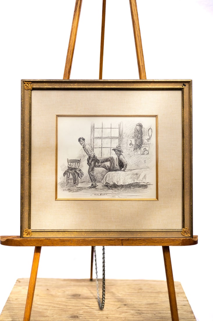 Will James, (1882-1942), Now Push - Original Artwork 1935 (1 of 6)