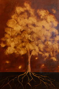 Perrin, The Tree Of Life, Acrylic on Canvas: Perrin, The Tree Of Life, Acrylic on Canvas. Size 24" x 36".