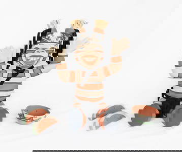 Kathleen Wall, (B. 1973), Koshare Storyteller, Sculpture