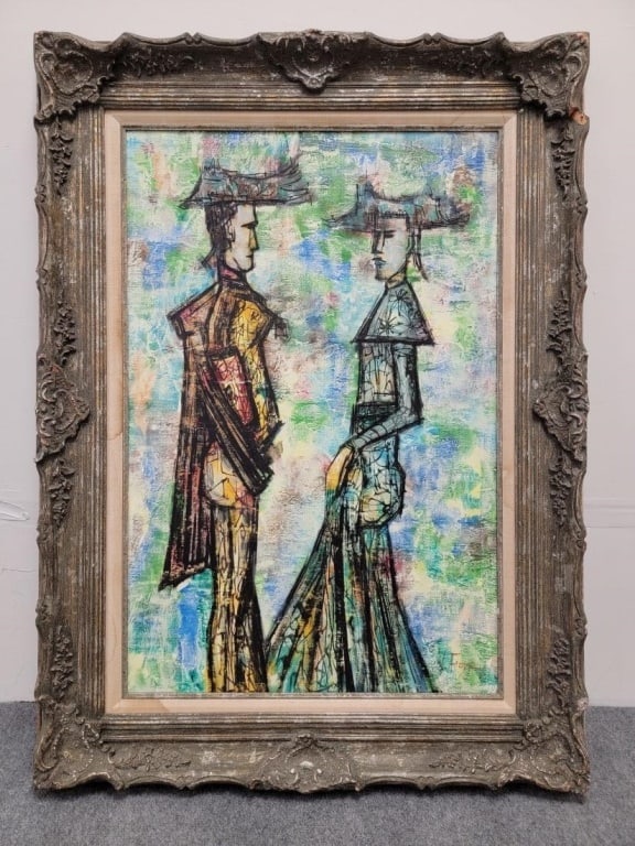 OIL ON CANVAS AFTER BERNARD BUFFET, TOREADOR (1 of 15)
