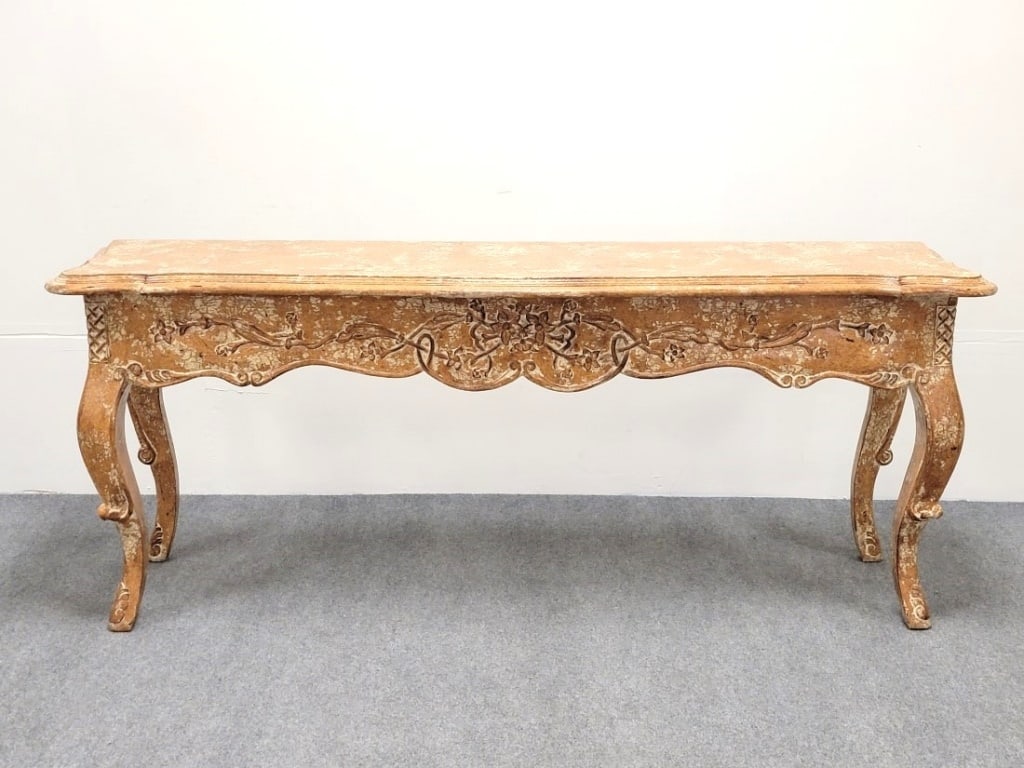 FRENCH PROVINCIAL STYLE CONSOLE OR SOFA TABLE (1 of 13)