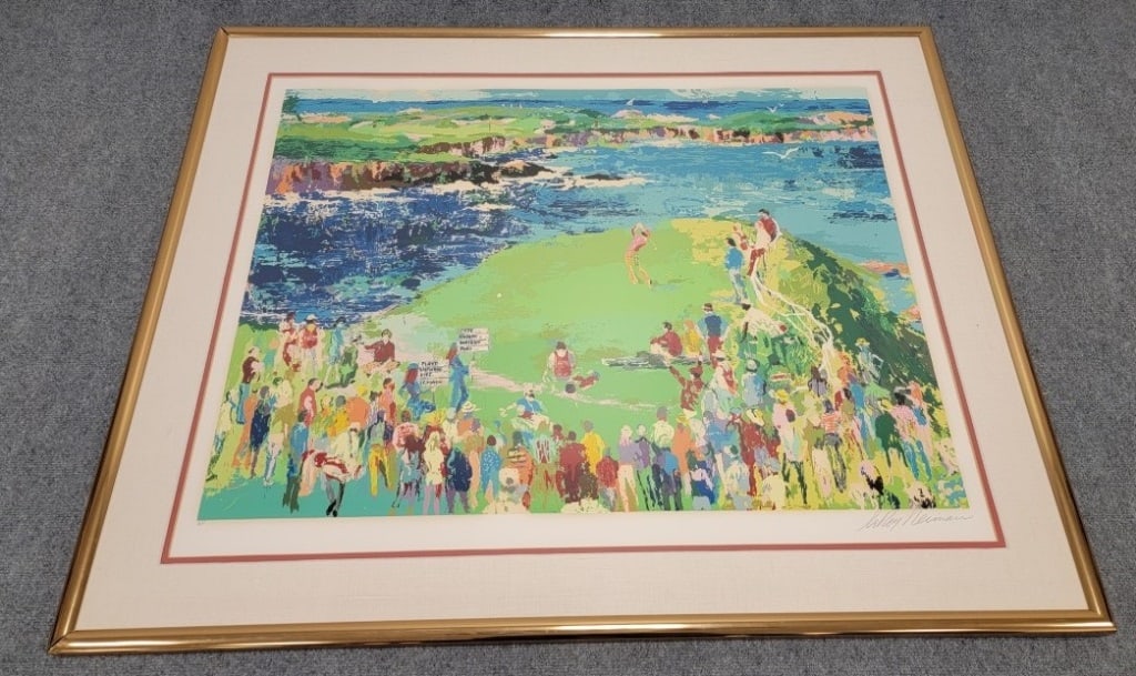 LEROY NEIMAN SIGNED AP SERIGRAPH "16TH AT CYPRESS" (1 of 9)