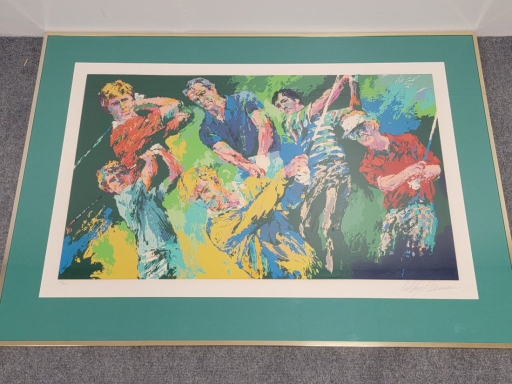 LEROY NEIMAN HAND SIGNED SERIGRAPH "GOLF WINNERS" (1 of 11)