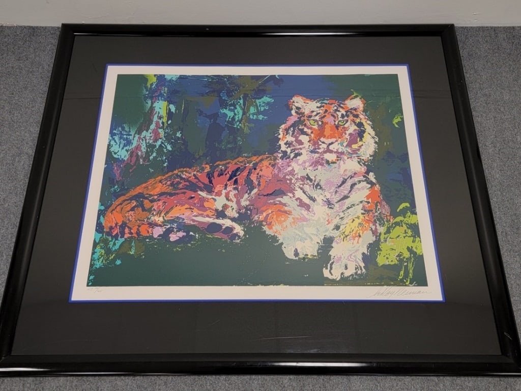 LEROY NEIMAN SIGNED SERIGRAPH "CASPIAN TIGER" (1 of 15)