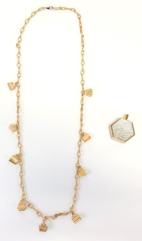 JUDITH LEIBER NECKLACE & PERFUME BOTTLE (1 of 20)