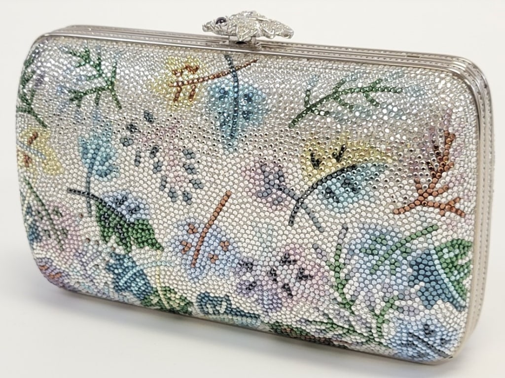 JUDITH LEIBER CRYSTAL EMBELLISHED CLUTCH (1 of 13)