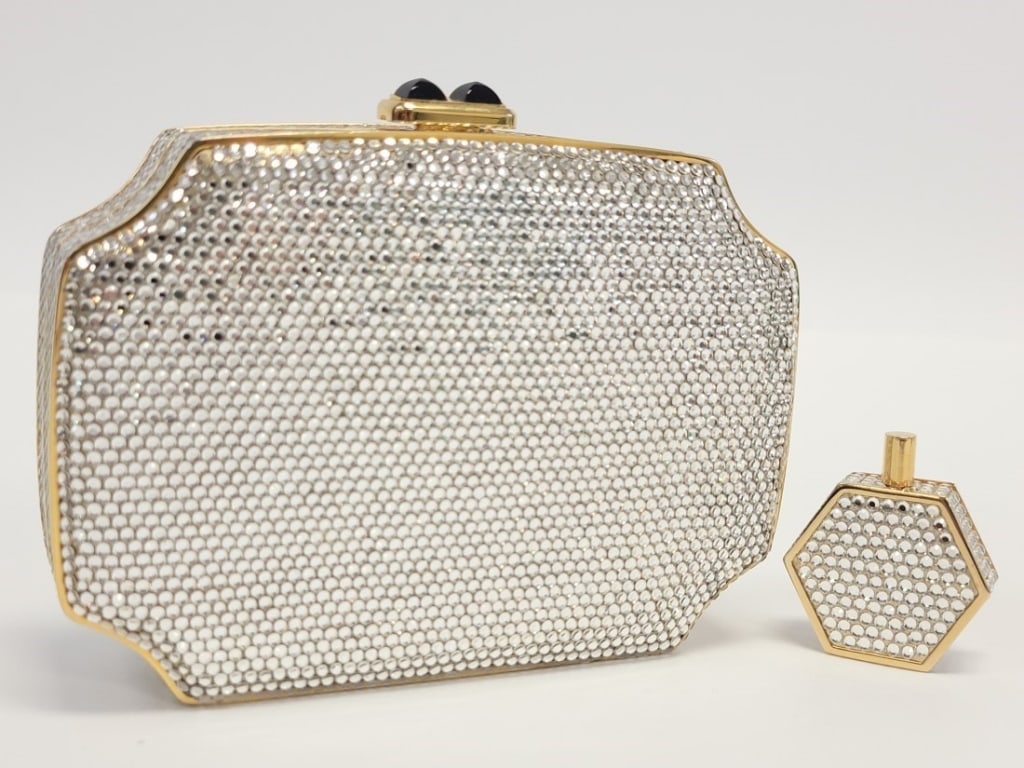 JUDITH LEIBER CRYSTAL MINAUDIÈRE & PERFUME BOTTLE (1 of 18)