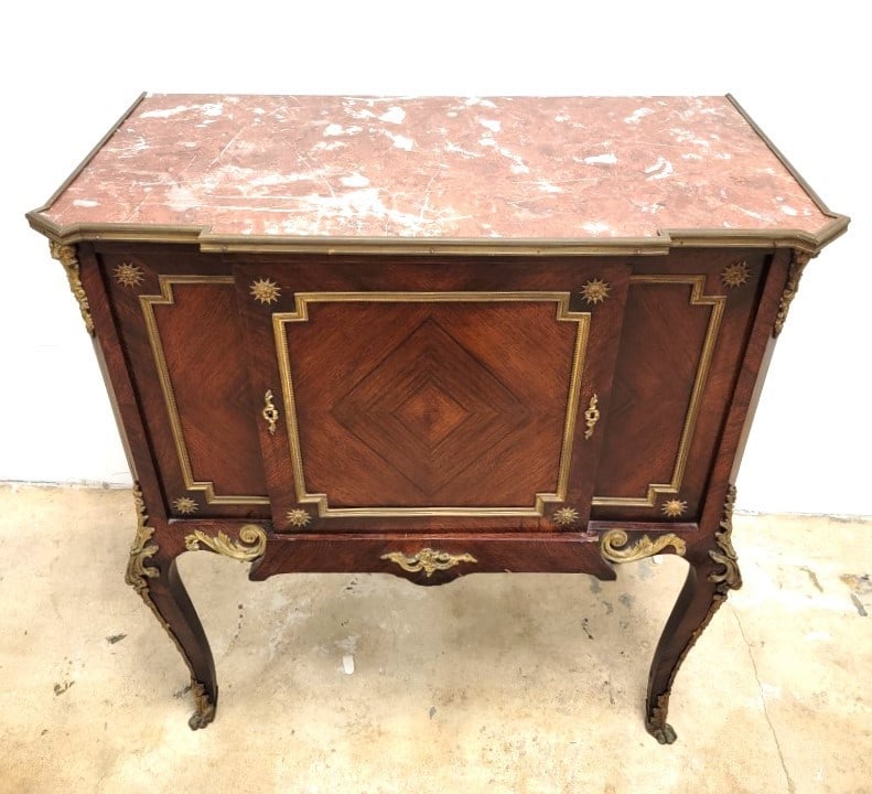 ANTIQUE FRENCH LOUIS XV STYLE ROSEWOOD COMMODE (1 of 11)