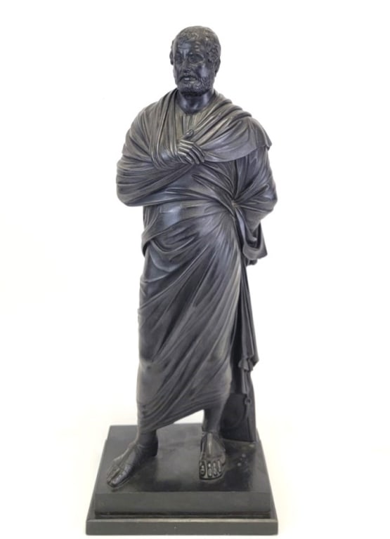 BRONZE FINISH RESIN SCULPTURE OF SOPHOCLES (1 of 6)