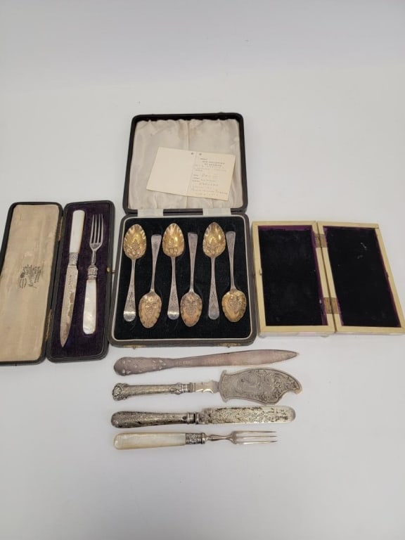 ASSORTED STERLING SILVER UTENSILS, ETC. (1 of 7)