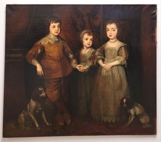 OIL ON CANVAS PAINTING AFTER ANTHONY VAN DYCK