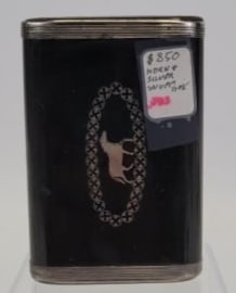 ANTIQUE GERMAN SILVER PIQUE GUTTA PERCHA SNUFF BOX (1 of 10)