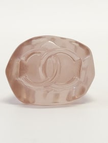 CHANEL VINTAGE RESIN COCKTAIL RING