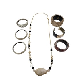 LOT SEVEN PIECES ALEXIS BITTAR JEWELRY