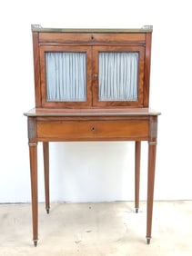 19TH C ENGLISH LOUIS XVI STYLE BONHEUR DU JOUR DES