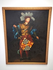 PAUL UNDE OIL ON CANVAS PAINTING, SPANISH NOBLE