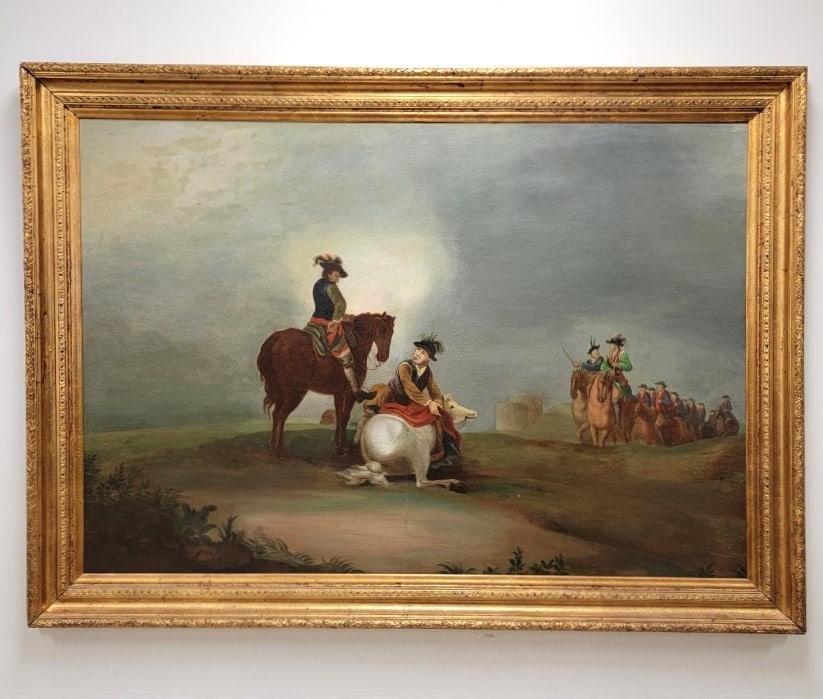 MONUMENTAL OIL ON CANVAS PAINTING, MANNER OF P. WOUWERMAN (1 of 9)