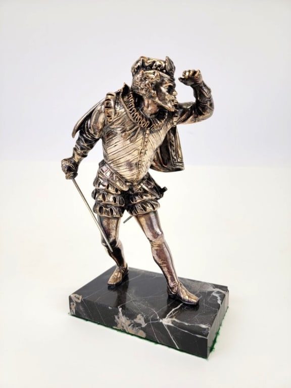 EMILE GUILLEMIN SILVERED BRONZE SCULPTURE (1 of 5)