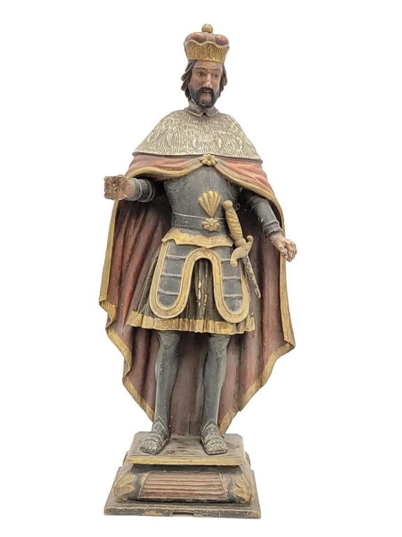 LATE 18TH C CARVED WOOD SANTOS, ST JAMES THE GREAT (1 of 20)