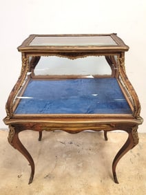 FRENCH 19TH C LOUIS XV STYLE BIJOUTERIE / VITRINE
