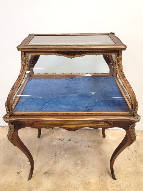 FRENCH 19TH C LOUIS XV STYLE BIJOUTERIE / VITRINE (1 of 12)