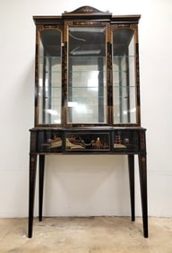 VINTAGE PETITE CHINOISERIE STYLE VITRINE