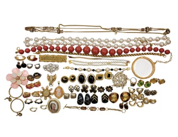 LARGE LOT DESIGNER & OTHER COSTUME JEWELRY