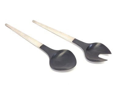 GEORG JENSEN STERLING SILVER BAKELITE SALAD SERVER