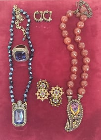 LOT 7 PIECES ASSORTED HEIDI DAUS JEWELRY