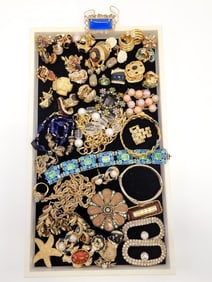 LARGE LOT DESIGNER & OTHER COSTUME JEWELRY