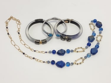 LOT FOUR PIECES ALEXIS BITTAR JEWELRY