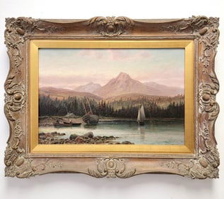 ALBERT DUNINGTON OIL ON CANVAS, "GOATFELL"