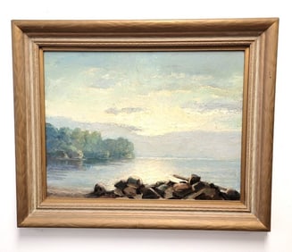 ARCHIE PALMER WIGLE OIL ON BOARD PAINTING