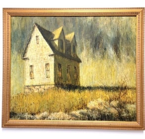 RICHARD B. MOORE OIL ON BOARD PAINTING