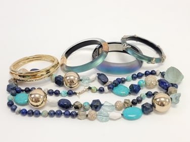 LOT SIX PIECES ALEXIS BITTAR JEWELRY