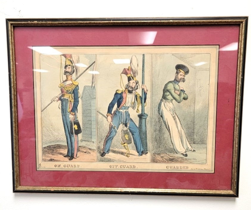 EARLY 19TH C BRITISH SATIRICAL LITHOGRAPH (1 of 6)