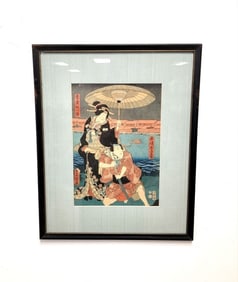 UTAGAWA KUNISADA (TOYOKUNI III) WOODBLOCK PRINT
