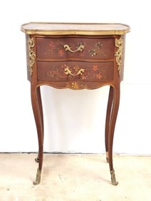 PETITE 19TH C FRENCH LOUIS XV STYLE SIDE TABLE