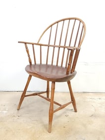 AMERICAN 19TH C WINDSOR ARMCHAIR