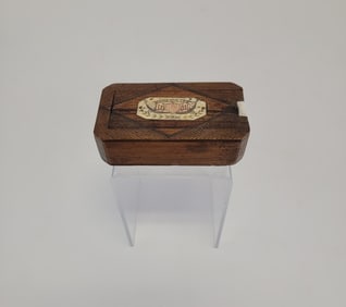 RARE CIVIL WAR UNION FOLK ART WOODEN SNUFF BOX