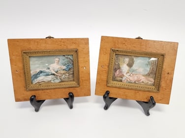 TWO 19TH C MINIATURE PAINTINGS