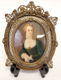 ANTIQUE MINIATURE PORTRAIT PAINTING