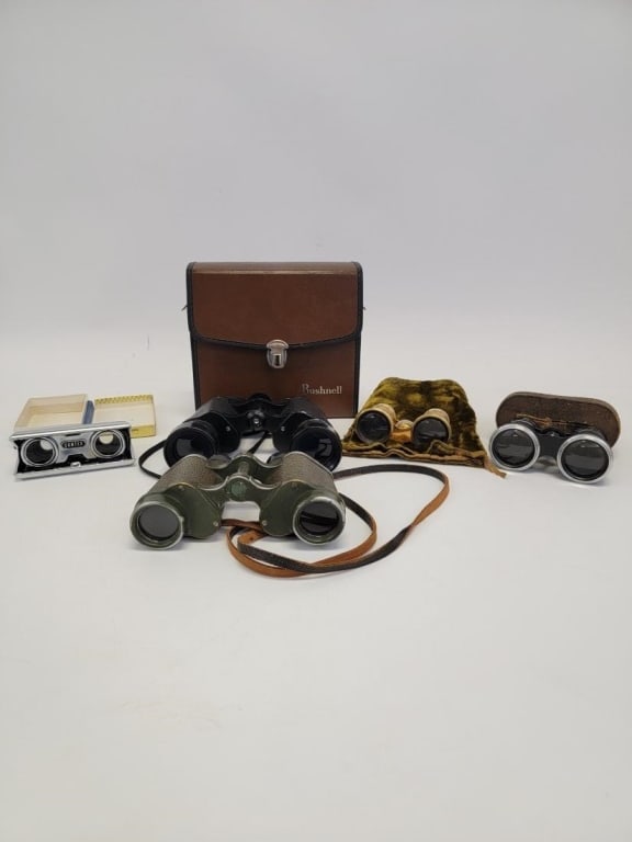 COLLECTION OPERA GLASSES, BINOCULARS, ETC - 2