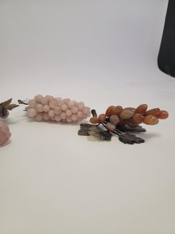 ASSORTED SEMI-PRECIOUS STONE FRUIT / GRAPE BUNCHES - 3