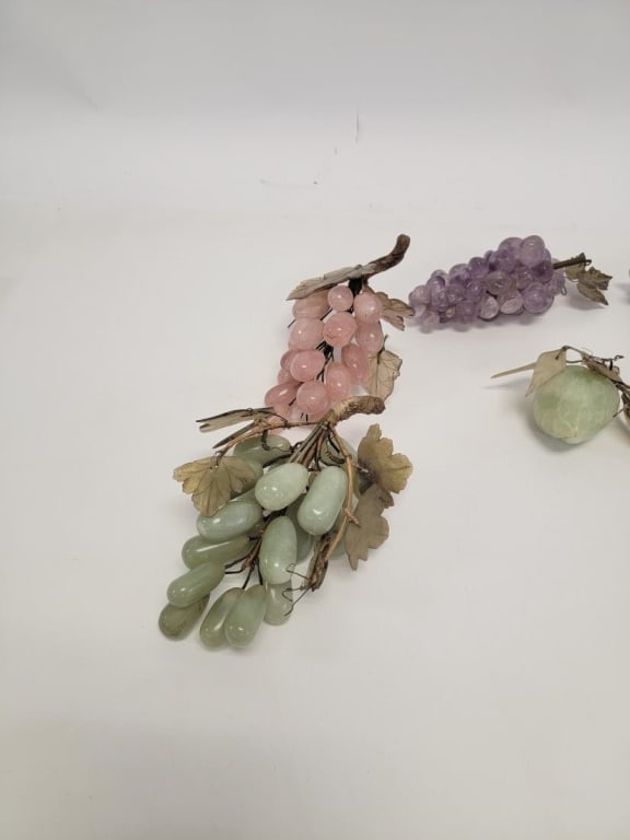 ASSORTED SEMI-PRECIOUS STONE FRUIT / GRAPE BUNCHES - 5