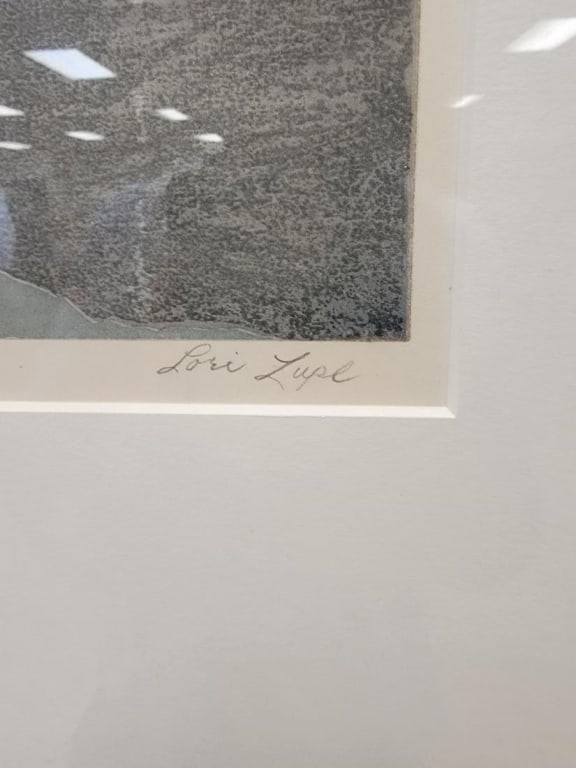 LORI LUPE FRAMED & SIGNED SERIGRAPH PRINT - 4