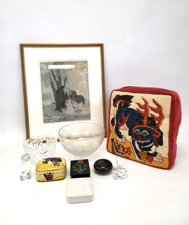 END OF ESTATE LOT: TIFFANY CRYSTAL, STEUBEN, ETC. (1 of 15)