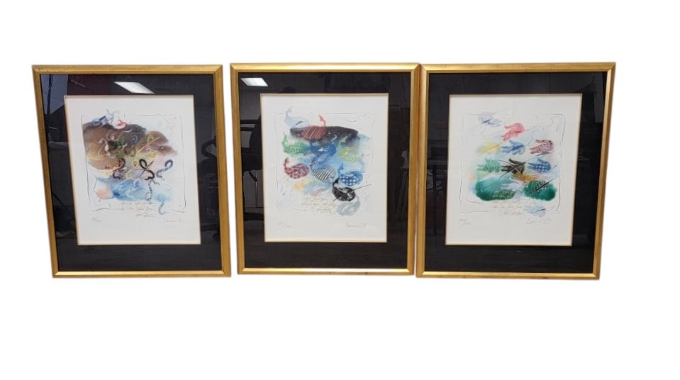 THREE EDMOND DEMBINSKI HAND SIGNED LITHOGRAPHS (1 of 14)